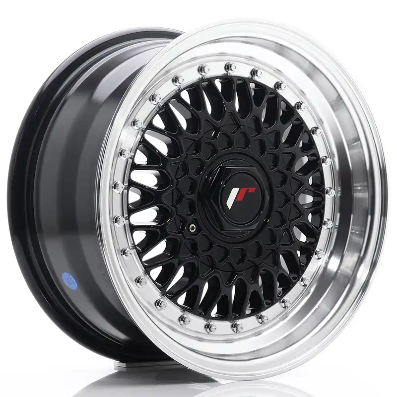 Felga JR Wheels JR9 15x7 4x100/4x108 ET20 Gloss Black w/ Machined Lip Tylko do końca tygodnia