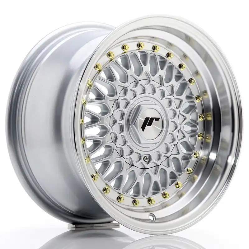 Sprawdź teraz Felga JR Wheels JR9 15x8 4x100/4x114,3 ET15 Silver w/ Machined Lip