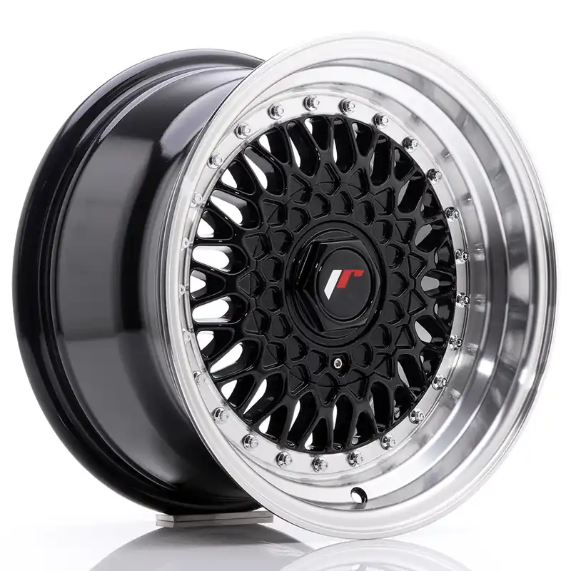 Felga JR Wheels JR9 15x8 4x100/4x108 ET20 Gloss Black w/ Machined Lip Hit sprzedaży
