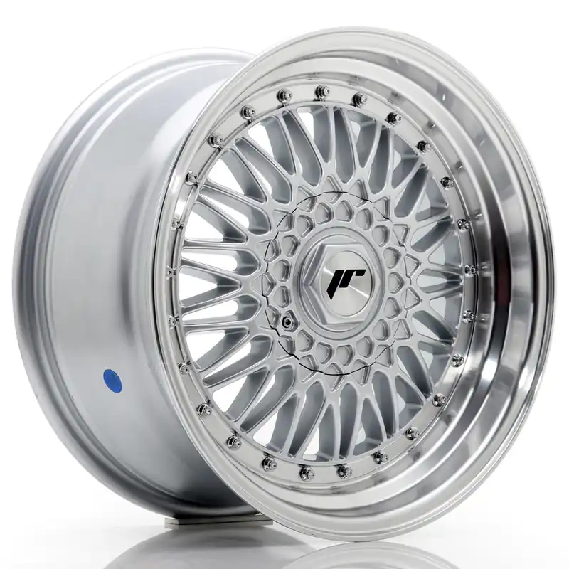 Felga JR Wheels JR9 17x8,5 5x112/5x120 ET35 Silver w/ Machined Lip+Silver Rivets Bezpieczna płatność