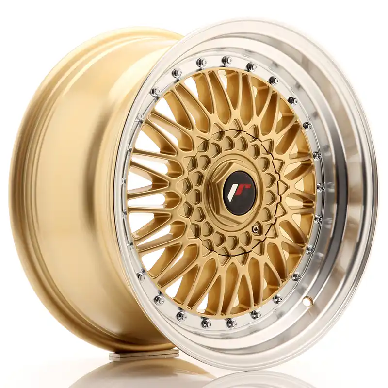 Felga JR Wheels JR9 17x8,5 (3/4/5 śrub) ET20-35 Gold w/ Machined Lip Blank Oferta czasowa