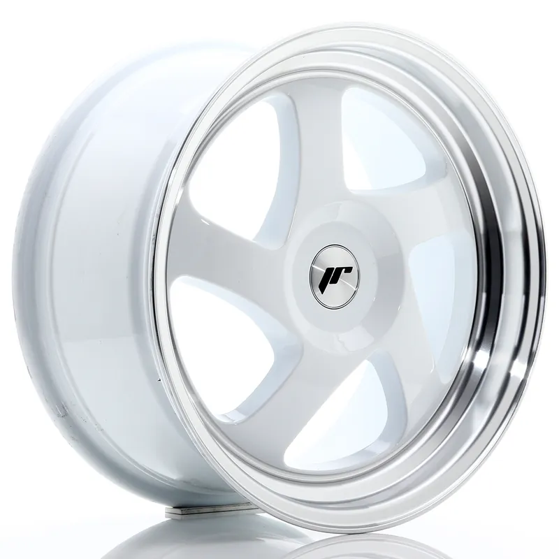 Niska cena Felga JR Wheels JR15 17x8 (3/4/5 śrub) ET35 White w/ Machined Lip Blank
