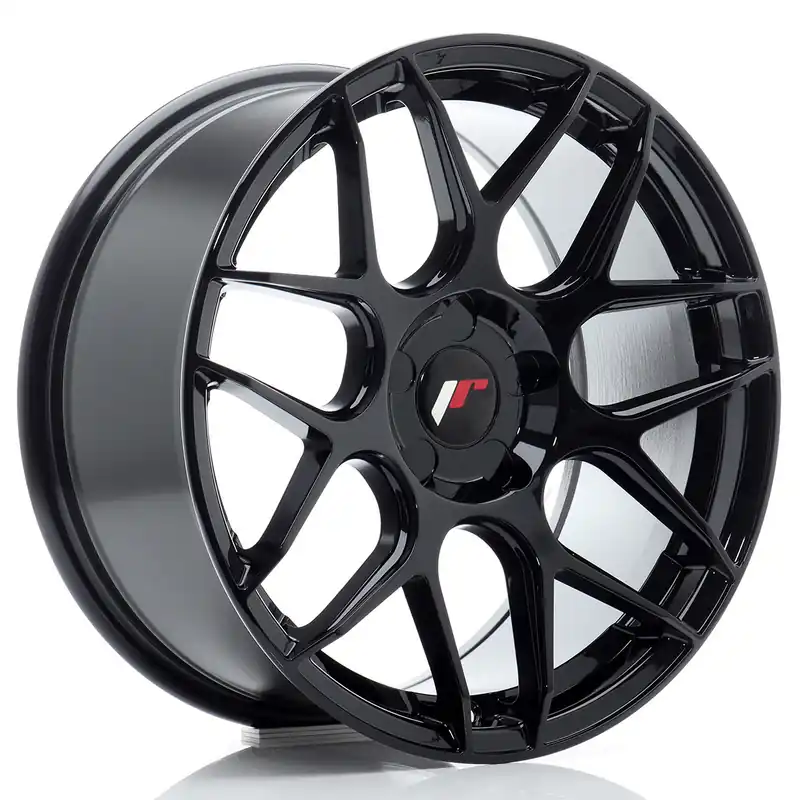Felga JR Wheels JR18 17x8 (5 śrub) ET20-35 Gloss Black Blank Hit sprzedaży