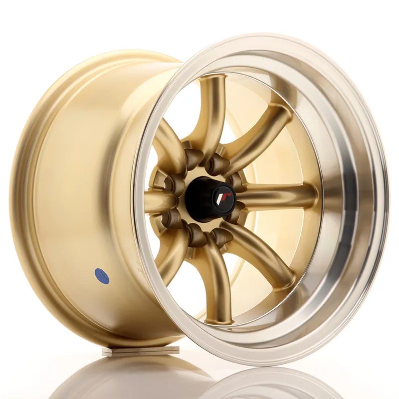 Felga JR Wheels JR19 15x10,5 4x100/4x114,3 ET-32 Gold w/ Machined Lip Okazja