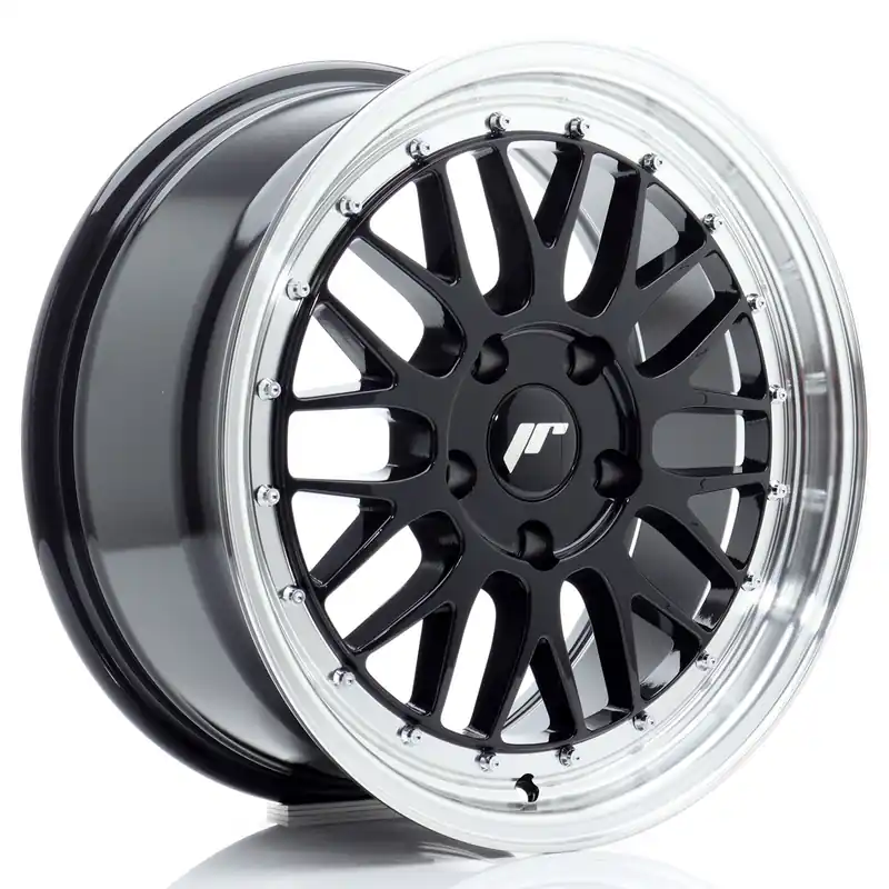 Felga JR Wheels JR23 17x8 5x100 ET35 Gloss Black w/ Machined Lip Dostępne od ręki