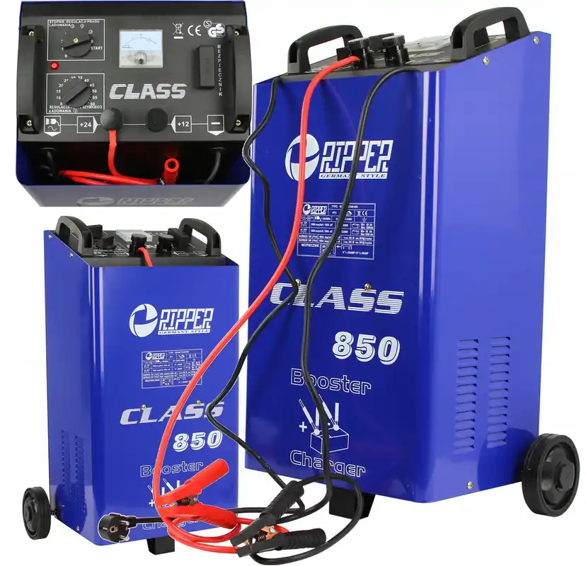 Prostownik samochodowy z rozruchem rozruch start LCD 850 12v 24v 850A MAR-POL Taniej