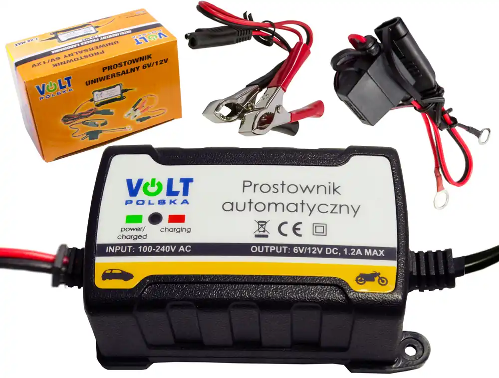 Oferta Prostownik ładowarka do akumulatora 6-12V 1.2A AUTO VOLT POLSKA