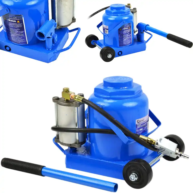Cena promocyjna Podnośnik hydrauliczno pneumatyczny mocny lewarek 35T TIR żaba 265 - 425 mm GEKO